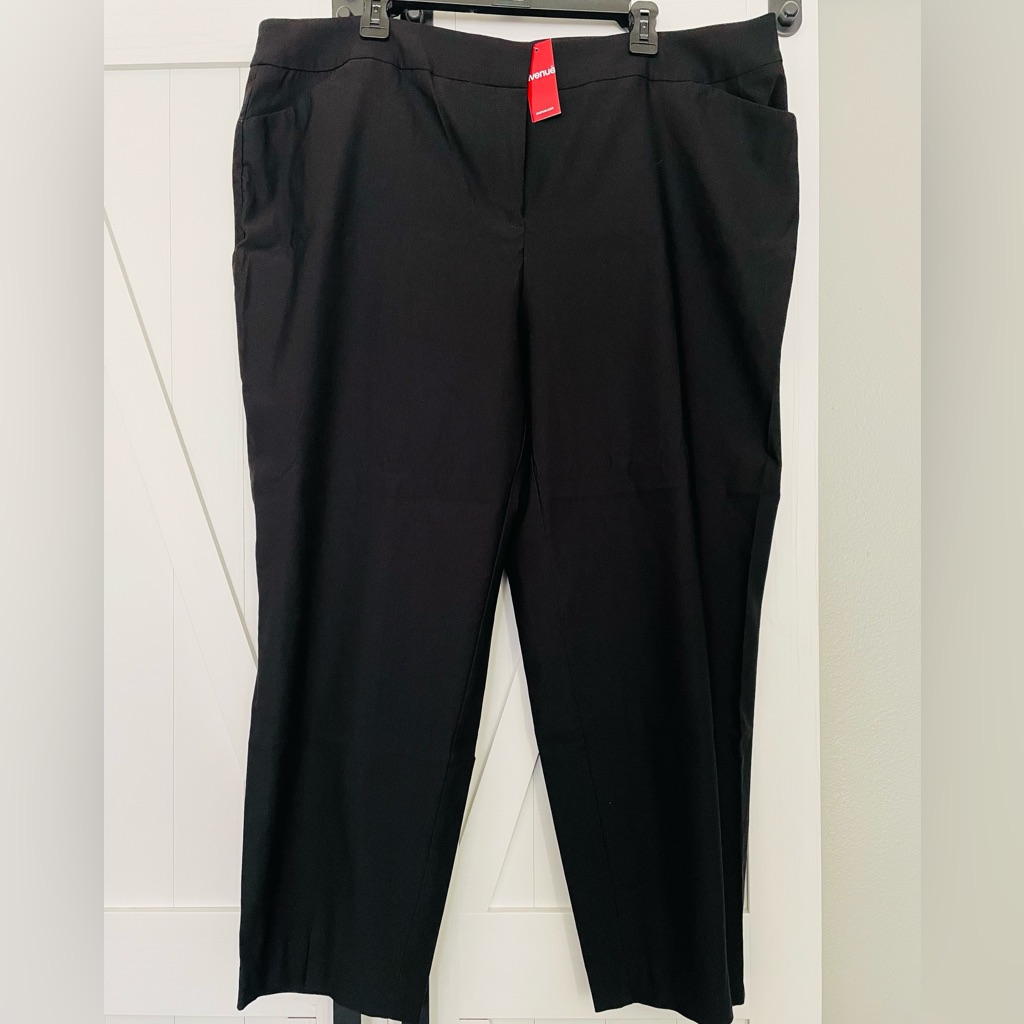 Nwt Womens Black Pants Avenue Brand Size 22